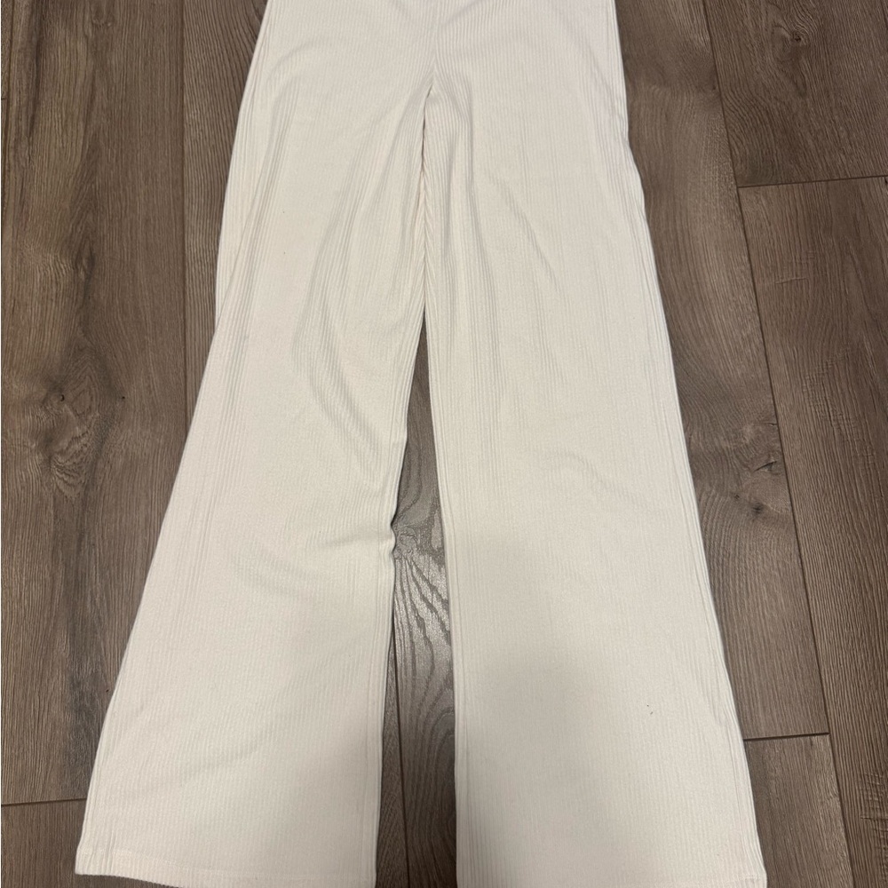 Garage Cream Wide Leg Pants